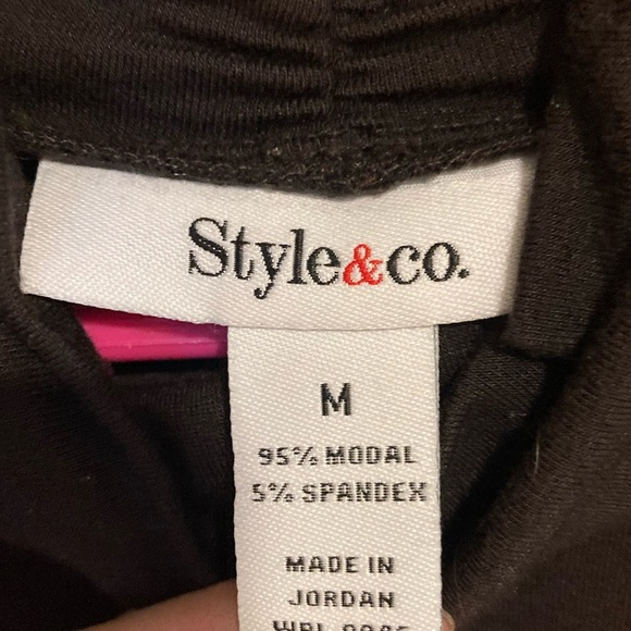 Style & Co. Women’s Blouse Top Longsleeve Brown Sz. M - Picture 7 of 8